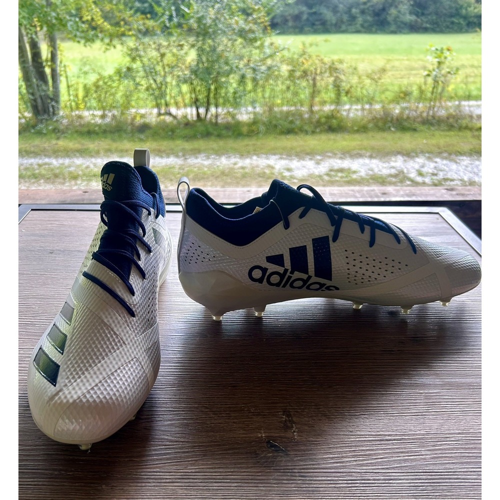 Adidas‎ Adizero 5-Star 7.0 Football Cleats White Navy Blue DA9549 Mens size 16